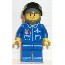 air017 Airport - Blue, Blue Legs, Dark Gray Helmet, Black Visor 